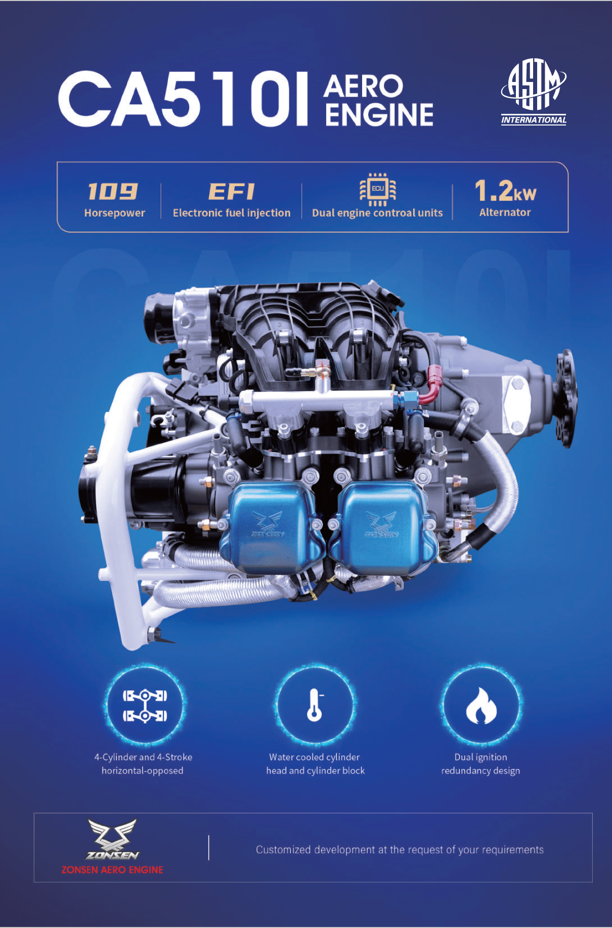 KFA CA 500i - 100 Hp EFI Aero Engine